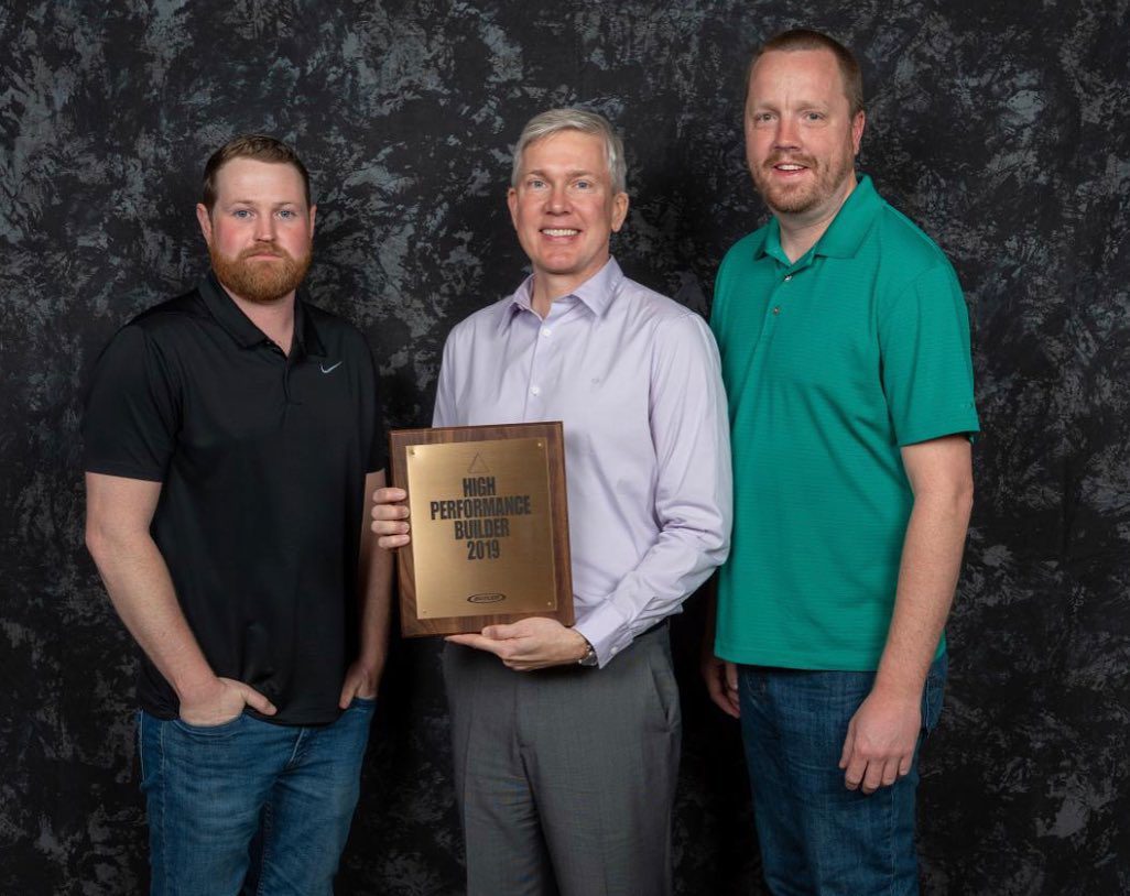 image7 MAR execs receiving Butler's High Performance Builder Award in 2019.